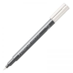 Pisak pędzelkowy Staedtler Metallic Brush 1-6mm, Biały